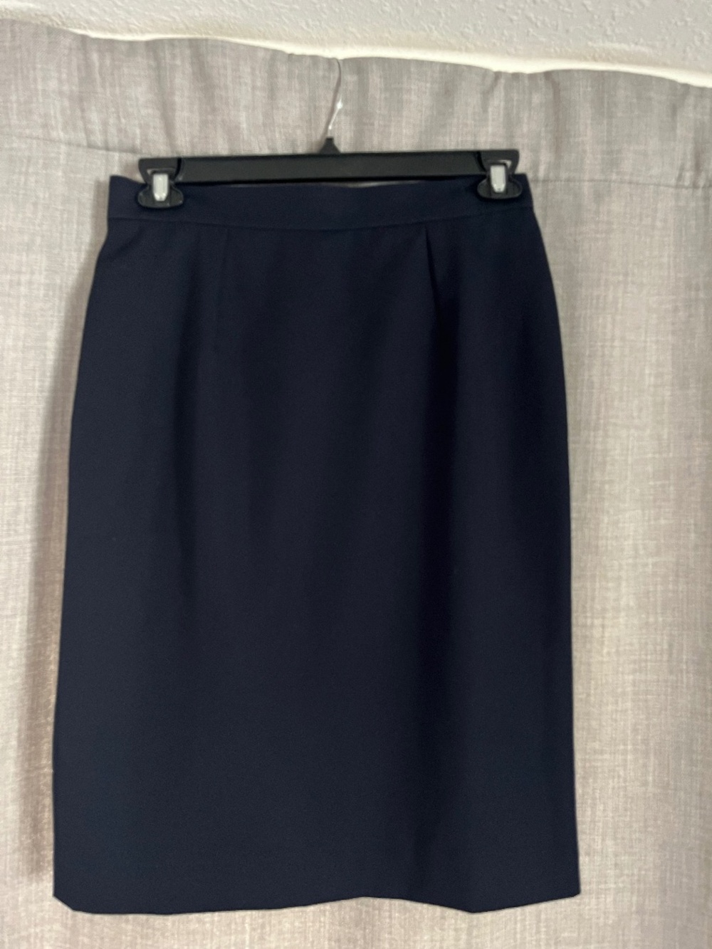 Burberrys Navy Wool Skirt Size 8